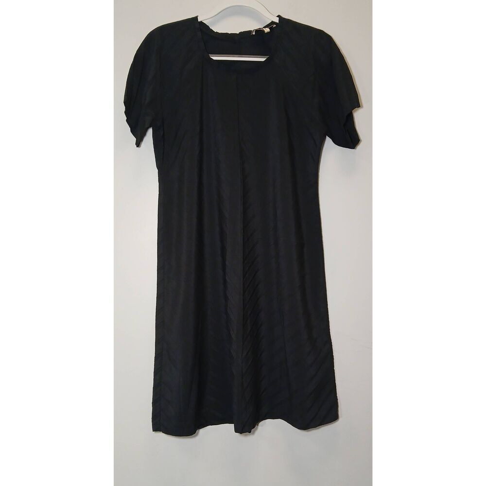 Cotelac womens small shift dress silk black lightweight